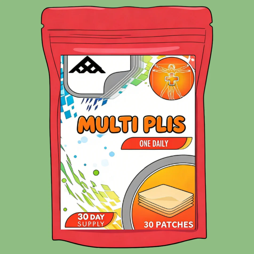 Men's & Women's Proactive 65+ Multivitamin Transdermal Patches, with Vitamin Zinc, B12, Biotin, Calcium 30 Patches