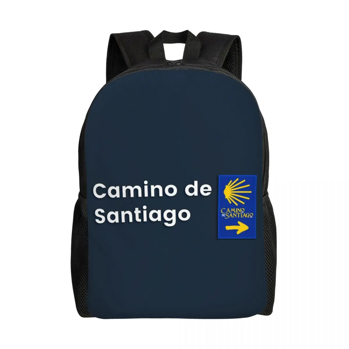 Custom Camino De Santiago Backpack for Men Women Water Resistant School College Bag Print Bookbag