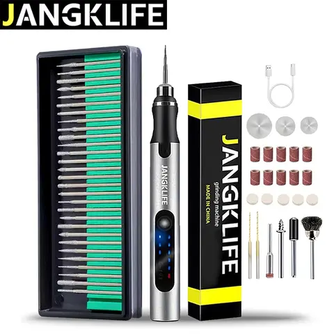 USB Cordless Rotary Tool Kit Woodworking Engraving Pen DIY For Jewelry Metal Glass Mini Wireless Drill