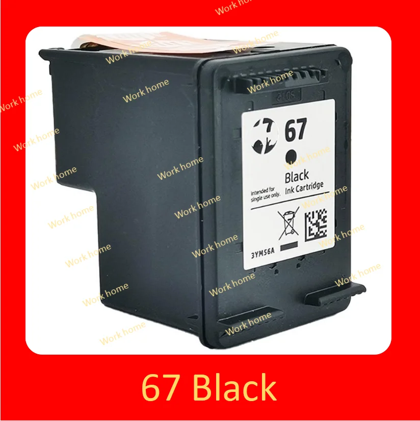 Original Genuine HP 67 Black Colour Ink Cartridge For 6052 6055 6058 6075 6452 6455 6458 1255