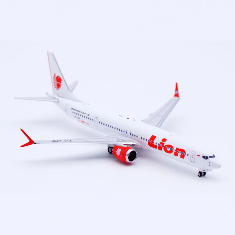 89010 Alloy Collectible Plane Gift NG Model 1:400 Lion Air Boeing B737 MAX 9 Diecast Aircraft Jet Model PK-LRF