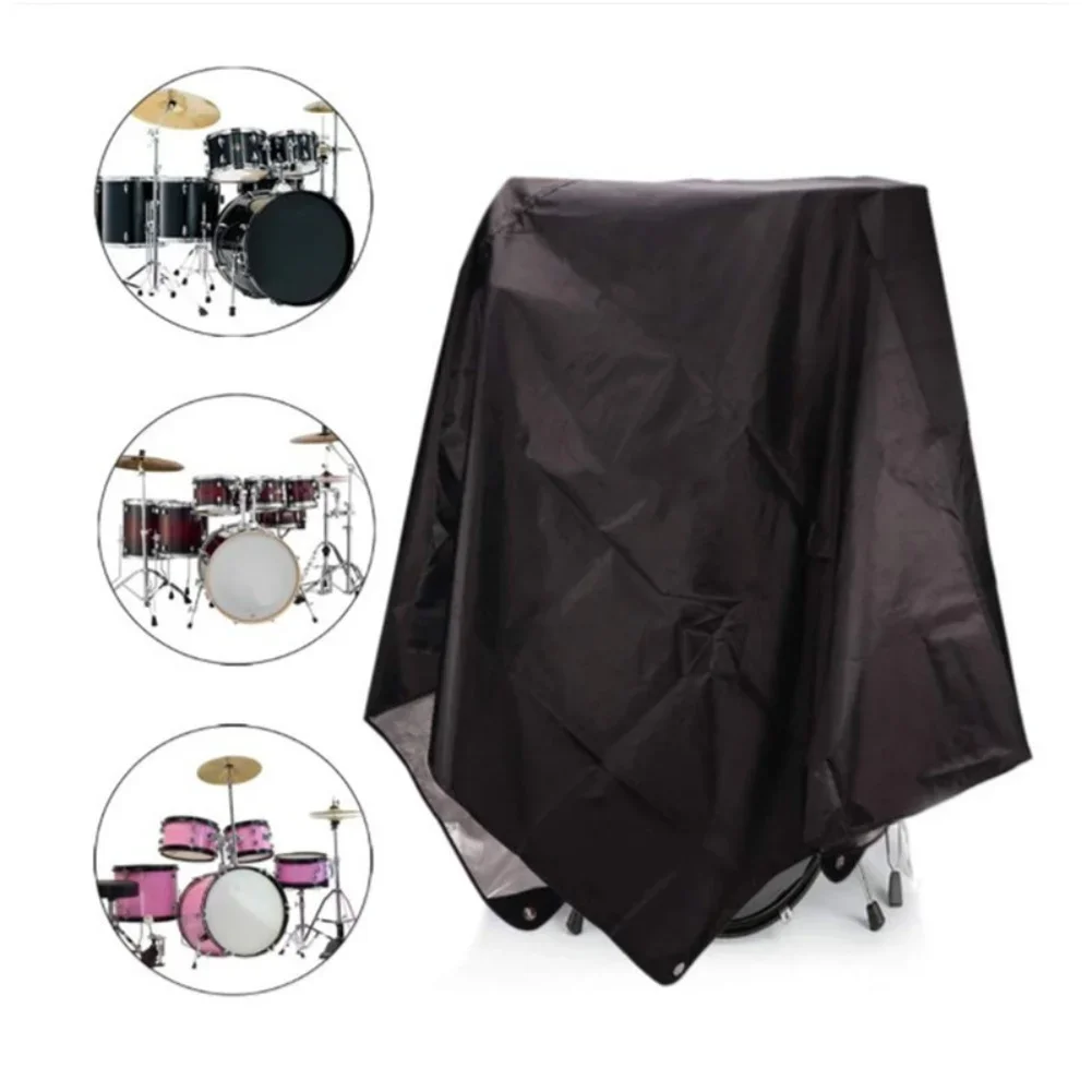 420D Oxford Cloth Waterproof Drum Set Cover for Protection Against Environmental Elements for Various Drum Sizes