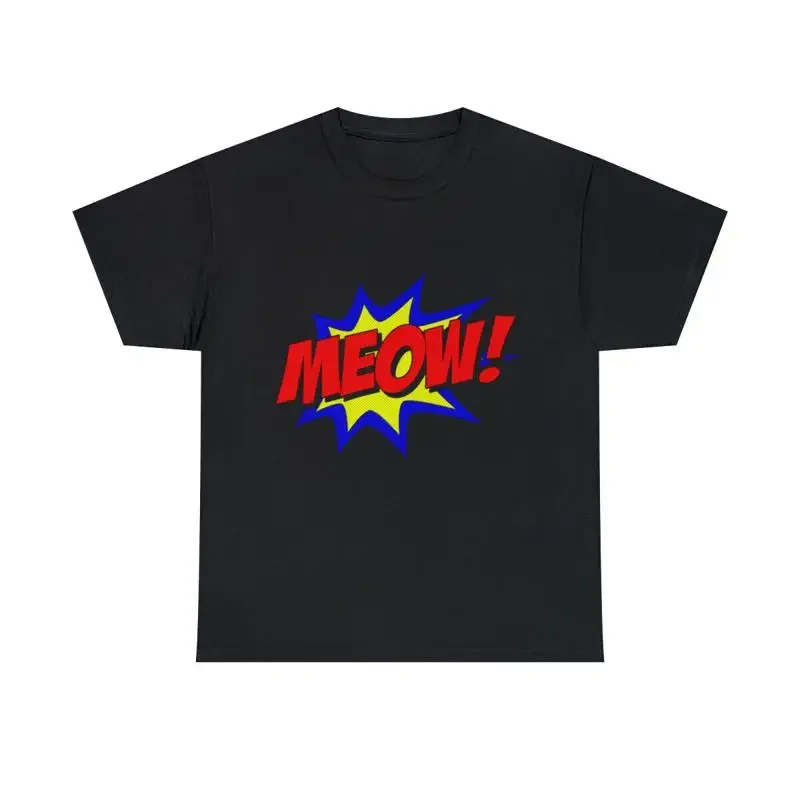 Meow Comic Book Cat T Shirt S 5Xl