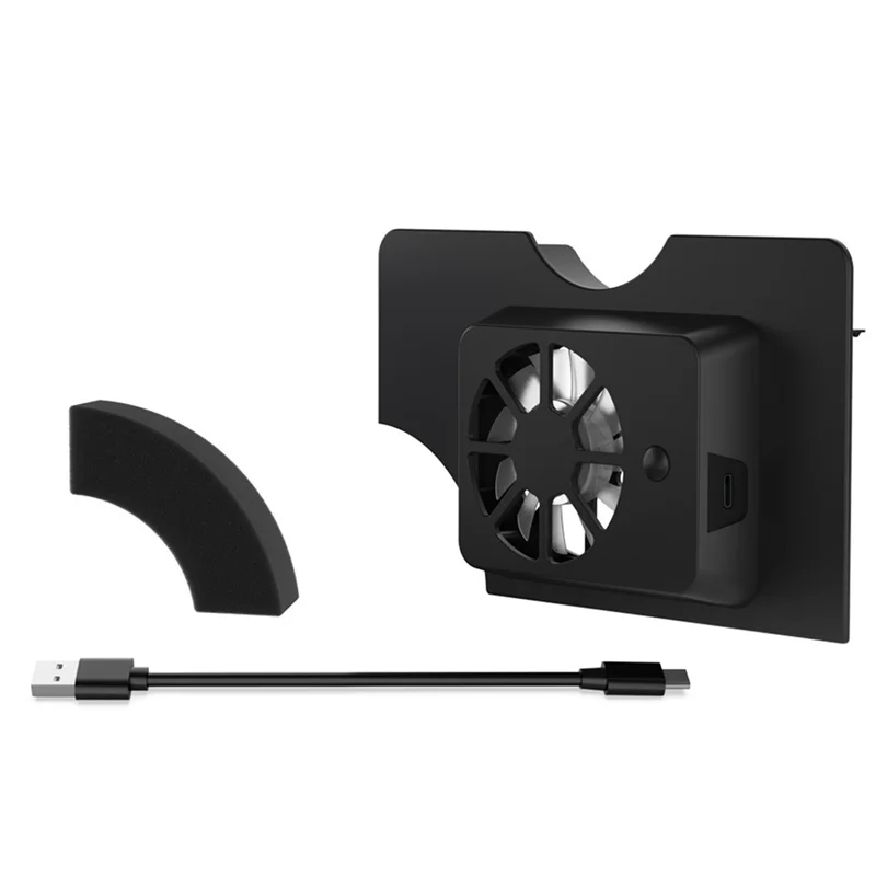 مبرد قاعدة وحدة التحكم AM-Game مع مروحة تبريد LED لحامل OLED للتبديل لنينتندو للتبديل OLED ملحق USB أسود #5