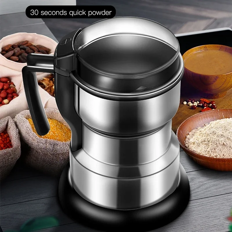 Electric Coffee Grinder Kitchen Cereal Nuts Beans Spices Grinder EU Plug 220V