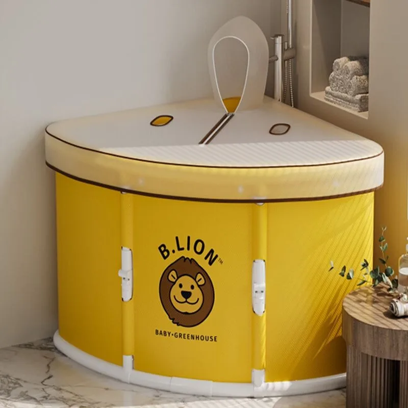 

Baby Freestanding Bathtub Portable Foldable Household Lid Bathtub Tempreture Prop Baignoire Pliable Home Furniture Accessories