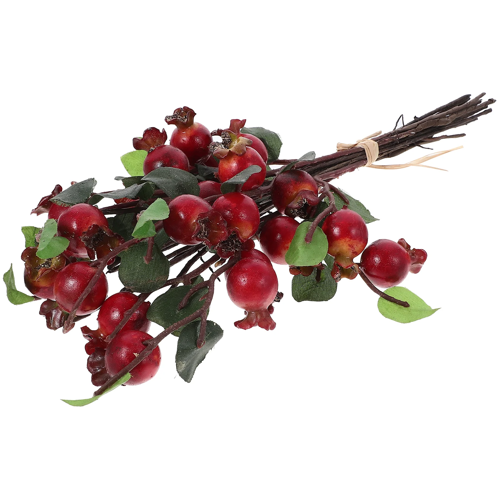 

Pomegranate Christmas Holly Berries Artificial Rosehip Simulation Flower Branch Picks Floral Accessories