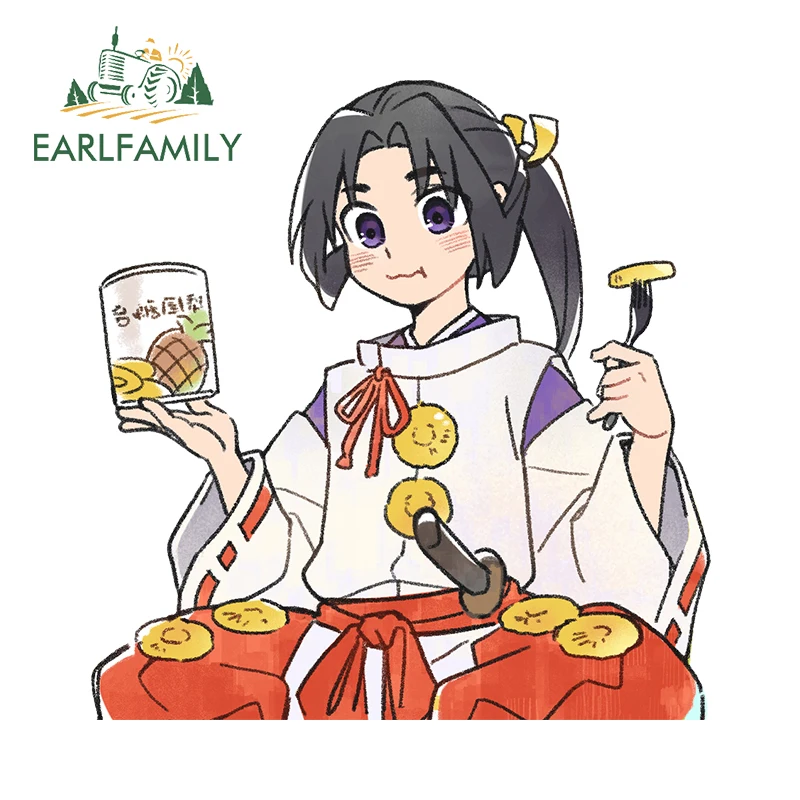 EARLFAMILY 13cm × 12.6cm for Tokiyuki Hojo Car Accessories Popular New Anime Character Amusing Decals Waterproof Car Stickers