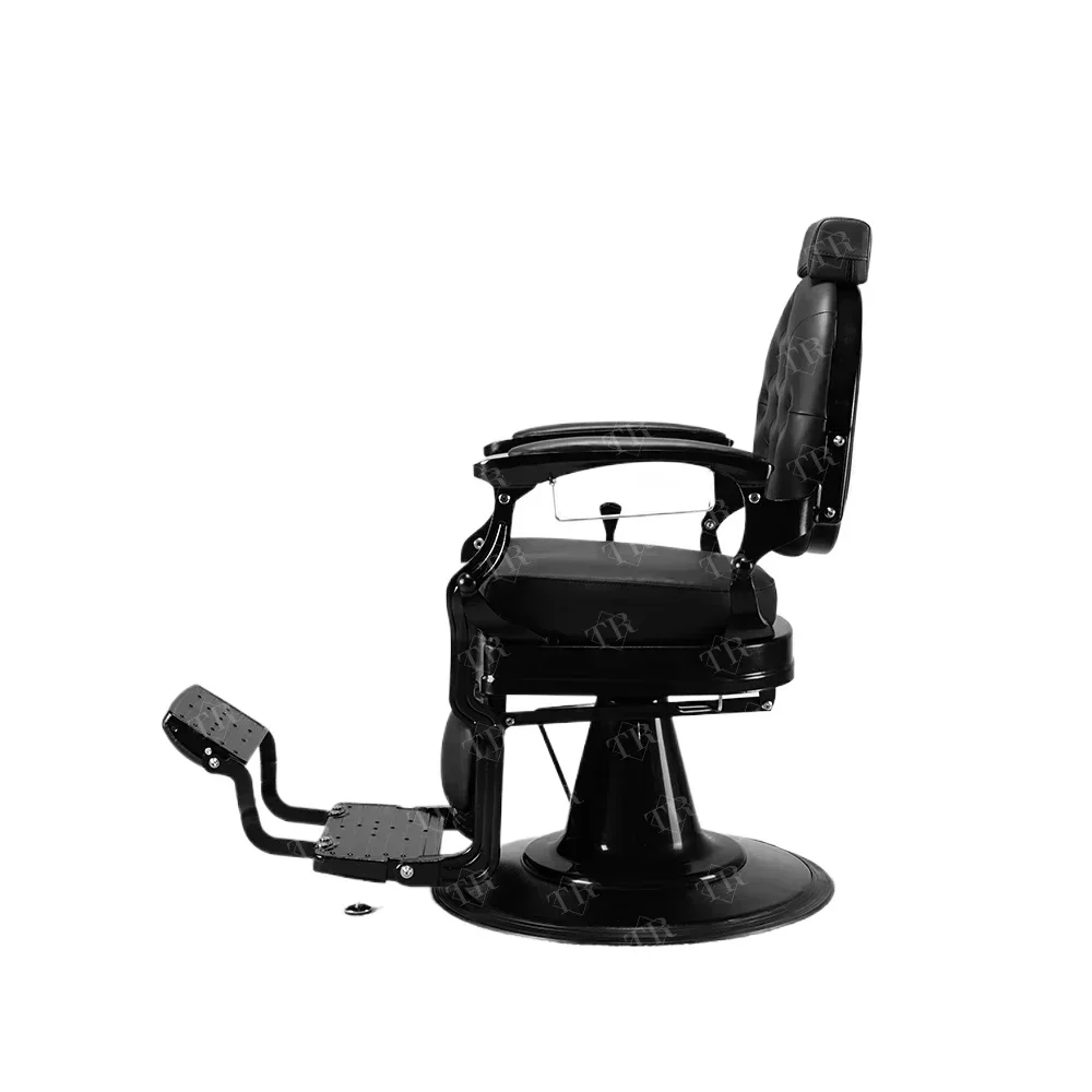 Vintage Retro Barber Chair Hairdressing Hydraulic Recliner Hair Salon Barber Hairdressing Shaving Cutting Chair