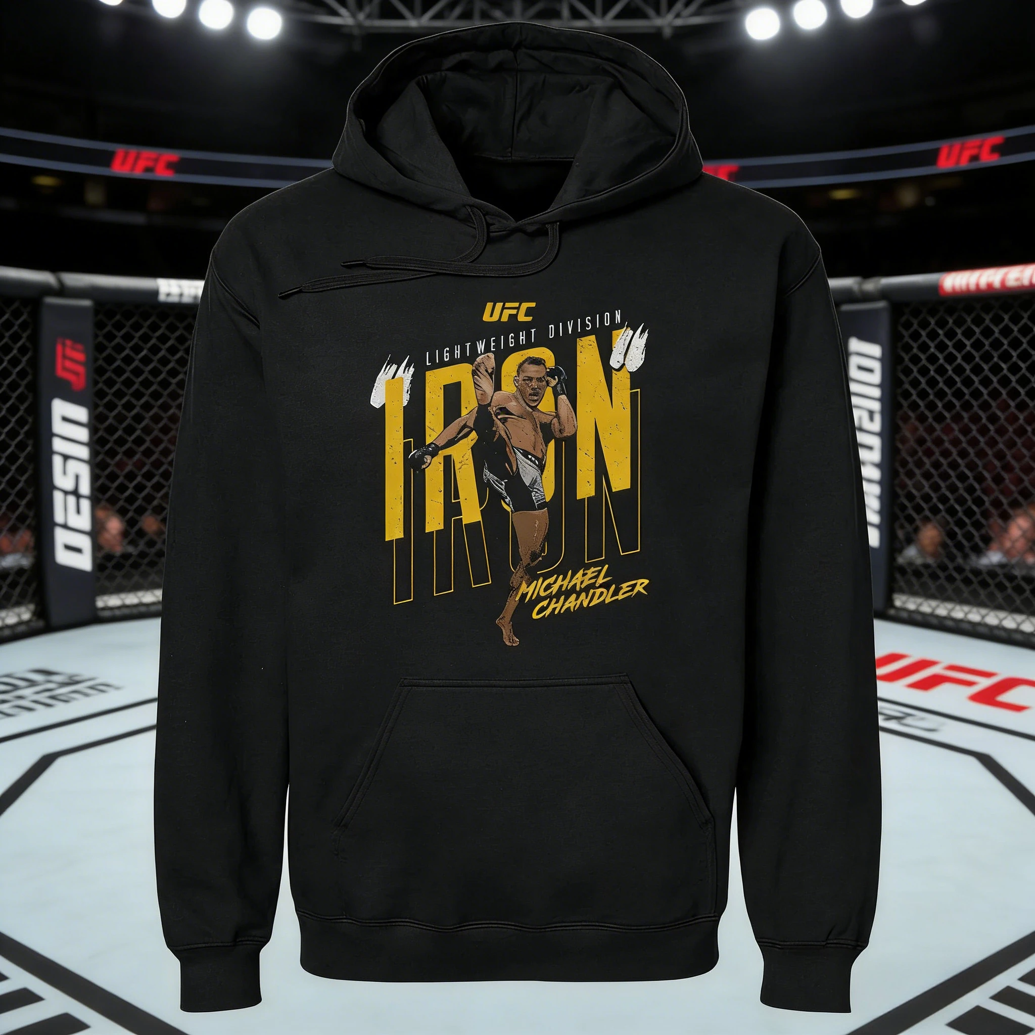 2026 Autumn/winter UFC Michael Chandler Combat Graphic Hoodie Female Fashion Loose Casual Cotton Warm Sweatshirt Unisex Coat