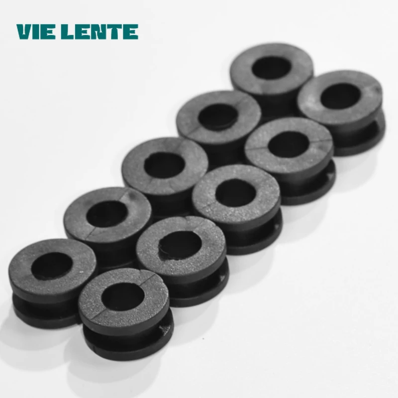 10 adet motosiklet yan kapak lastik rondelalar conta Yamaha için Honda için Suzuki CBR GSXR Ninja ZX YZF Kawasaki siyah