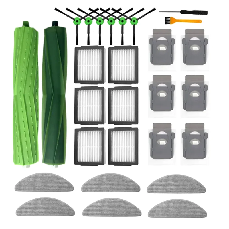 ABKR-Compatible For Irobot Roomba Combo I5 / I5+ / J5/J5 + Robot Vacuum Cleaner Main Side Brush Hepa Filter Accessories