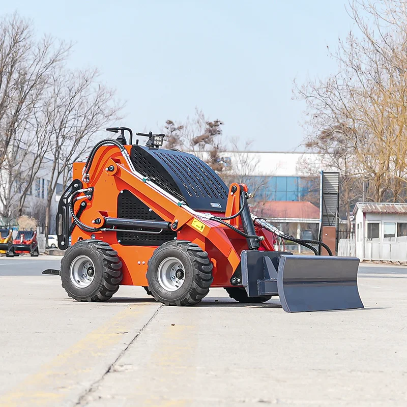 High working Efficiency Thickened Loading Bucket Skid-Steer Loader China Skid Steer Loader Skid Steer mini Loader