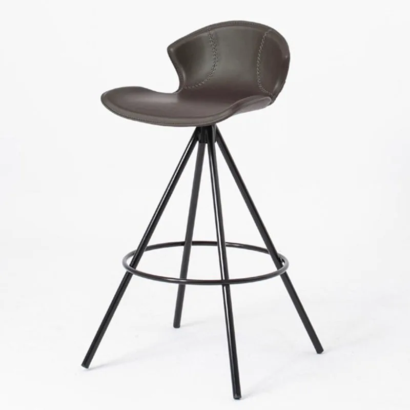 Height Bedroom Barstools Design With Back Metal Designer Aesthetic Wishbone Bar Chairs Long Balcony Taburete Alto Home Furniture