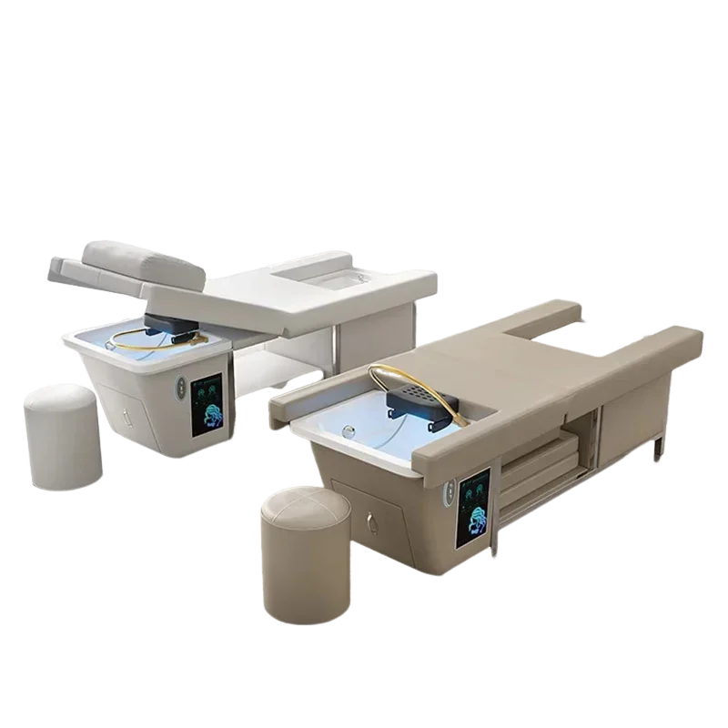 

Shower Head Spa Chair Move Adjust Portable Sink Luxury Hair Wash Bed Massage Foot Shampouineuse Salon Equipment