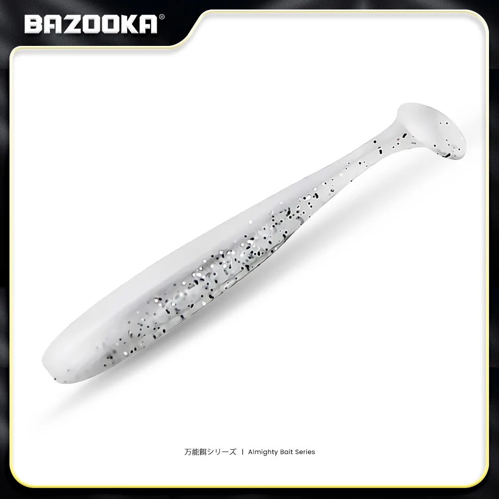 Bazooka Shad Wormvissen Zacht kunstaas Grote siliconen 90 100 mm Aas T-staart Gemakkelijk Shiner Wobbler Swimbait Pesca Forel Snoek Bass Winter