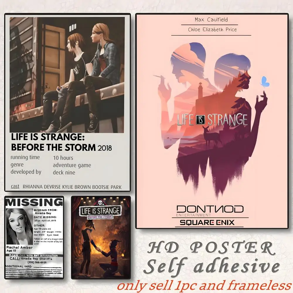 L-Life Is Strange Before the Storm Game Poster Gift with prints Home bedroom living room decoration promotion and display