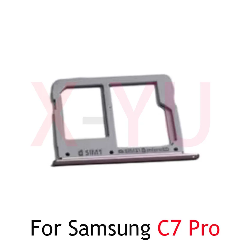 For Samsung Galaxy C5 C7 C8 C9 Pro C7 + SIM Card Tray Holder Slot Adapter Replacement Repair Parts