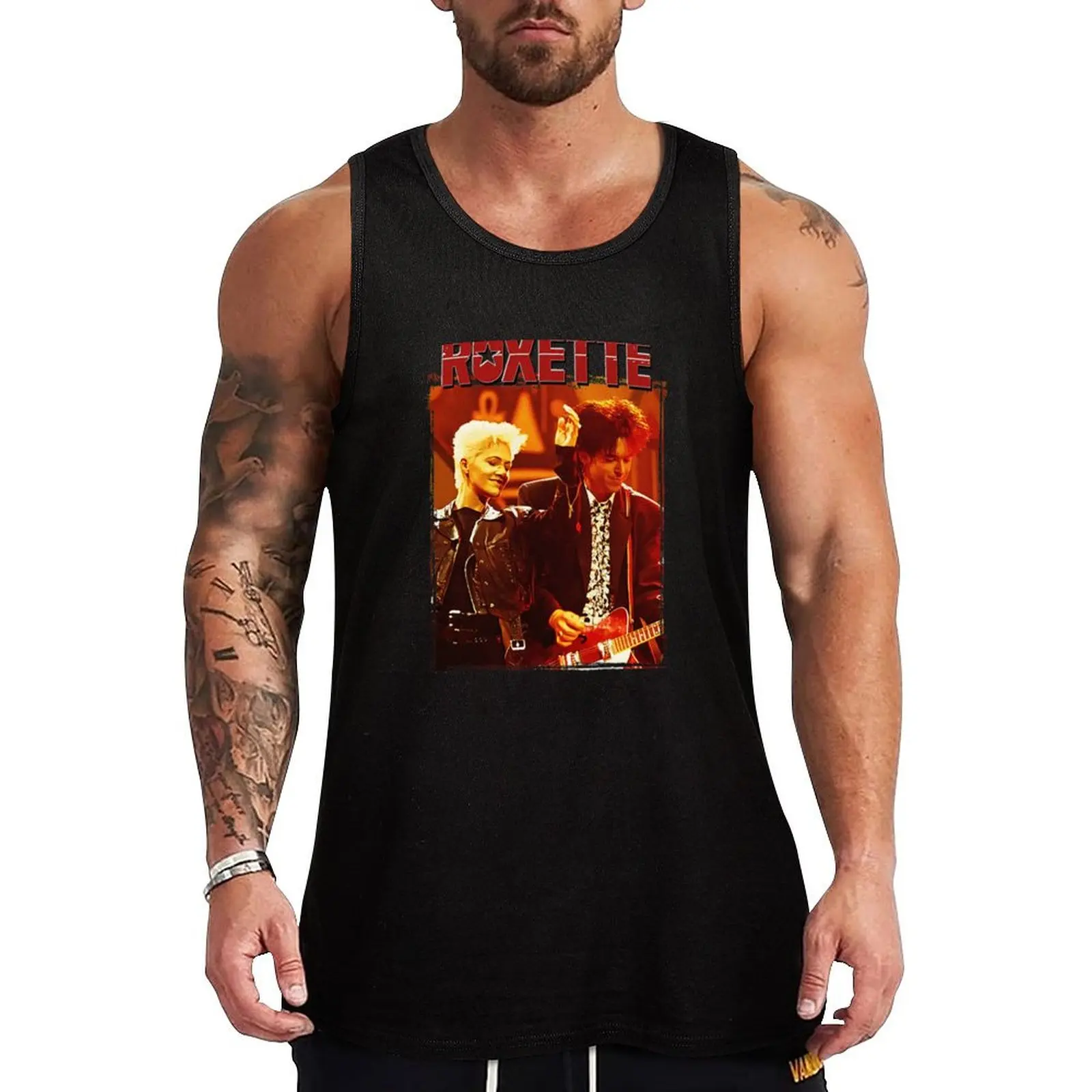 Roxette Roxette Tank Top Camiseta sin mangas de secado rápido para gimnasio