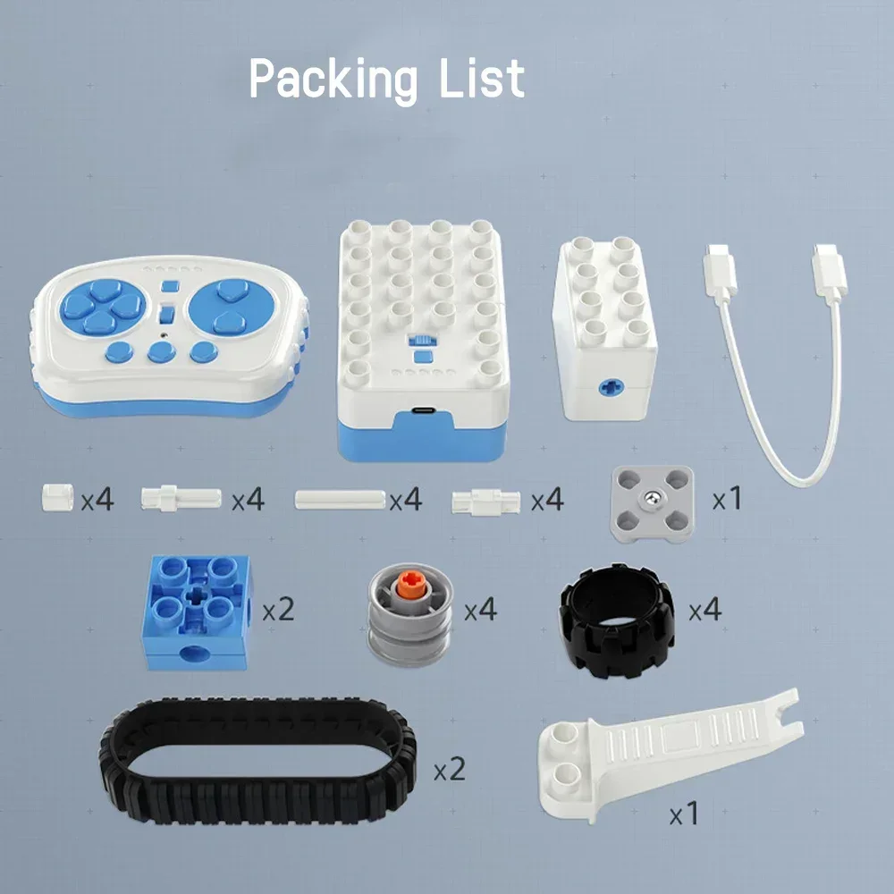 Motor de potencia con Control remoto de programa, Compatible con legoeds, bloques de construcción de partículas grandes, Robot mecánico/educiador 9686 45002