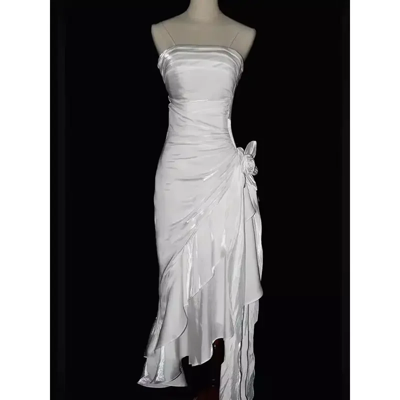 

Mermaid Princess Vintage dress Antique Reproduction Laser Dress New Year's War Robe 2024 Spring New Product Dress