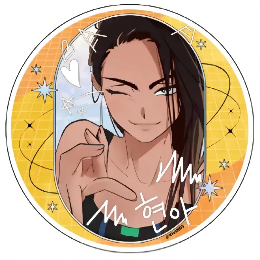 Anime DancePin Brooch for Clothes Hat DanceIVAN TILL MIZI SUA LUKA HYUNA Brooch Fans Gifts 58mm Bag Decoration