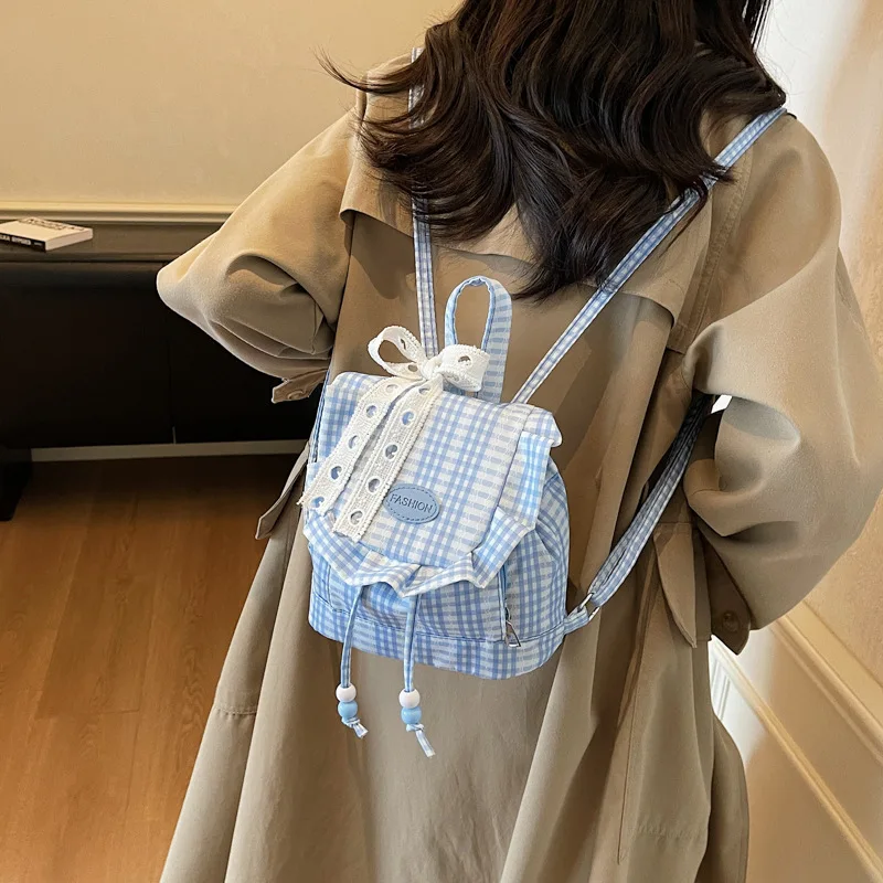 Ransel Anak Renda untuk Anak Laki-laki Ransel Lucu Ransel Kartun Kasual Trendi Tas Sekolah Tas Kelas untuk Anak Perempuan Mochilas Mujer Рюкзак