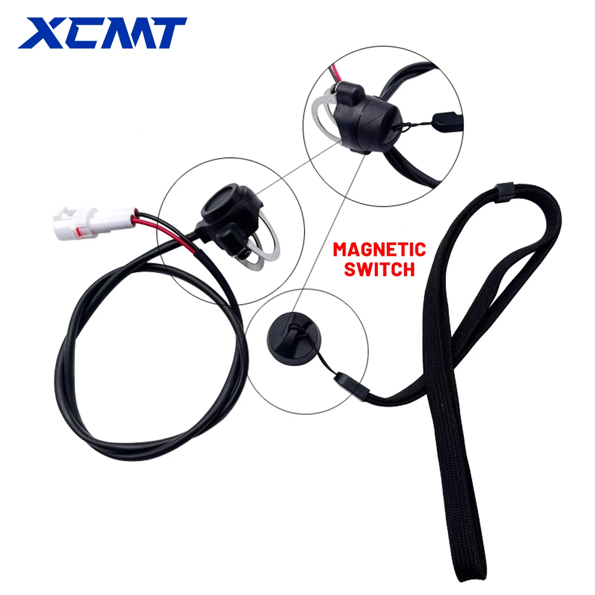 Motorcycle Universal Electric Flameout Anti Drop Flameout Kill Switch Magnetism Top Cap ON OFF For KTM EXC-F SXF TE FE Dirt Bike