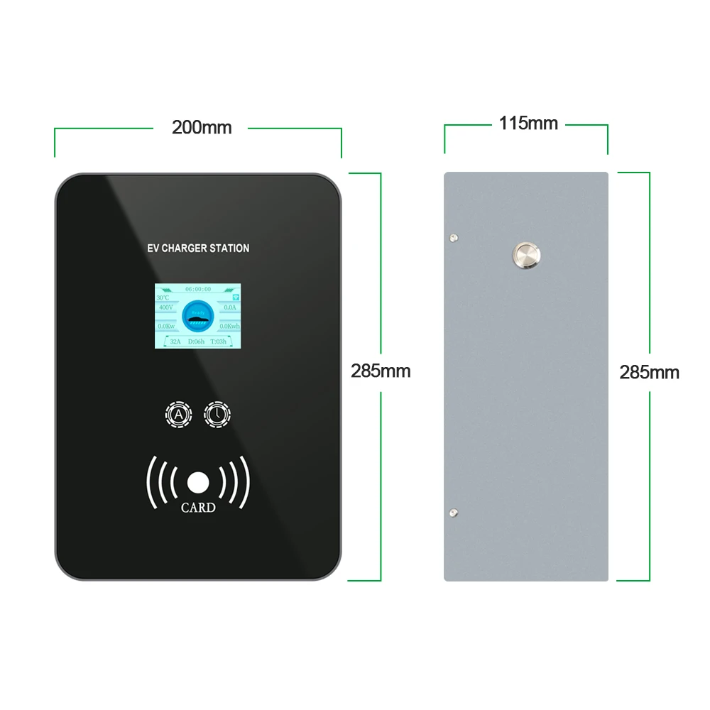 Portable Ev Ac Wallbox 7kw 11kw 22kw Type 1 Type 2  GBT Charger Electric Vehicle Fast Charging Station