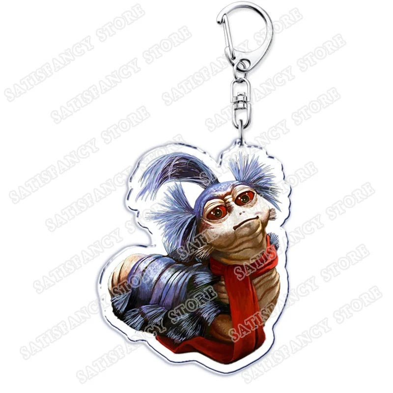 80s	movie Dark Age of Resistance Keychain for Accessories Jim Henson Skeksis Fizzgig Crystal Keyring Jewelry Fans Friends Gifts