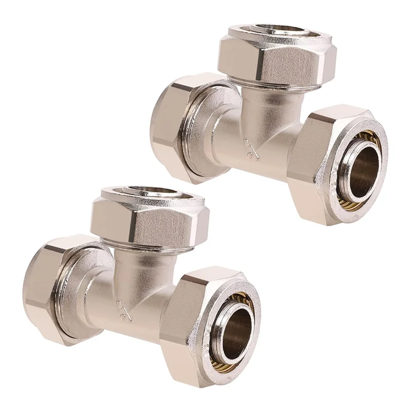 

HHO-Air Line Fittings- 3/4 Inch Tee Pipe Fitments(2 PCS), 3/4" Tubing X 3/4" Tubing X 3/4" Tubing, 200 PSI Pressure Capacity