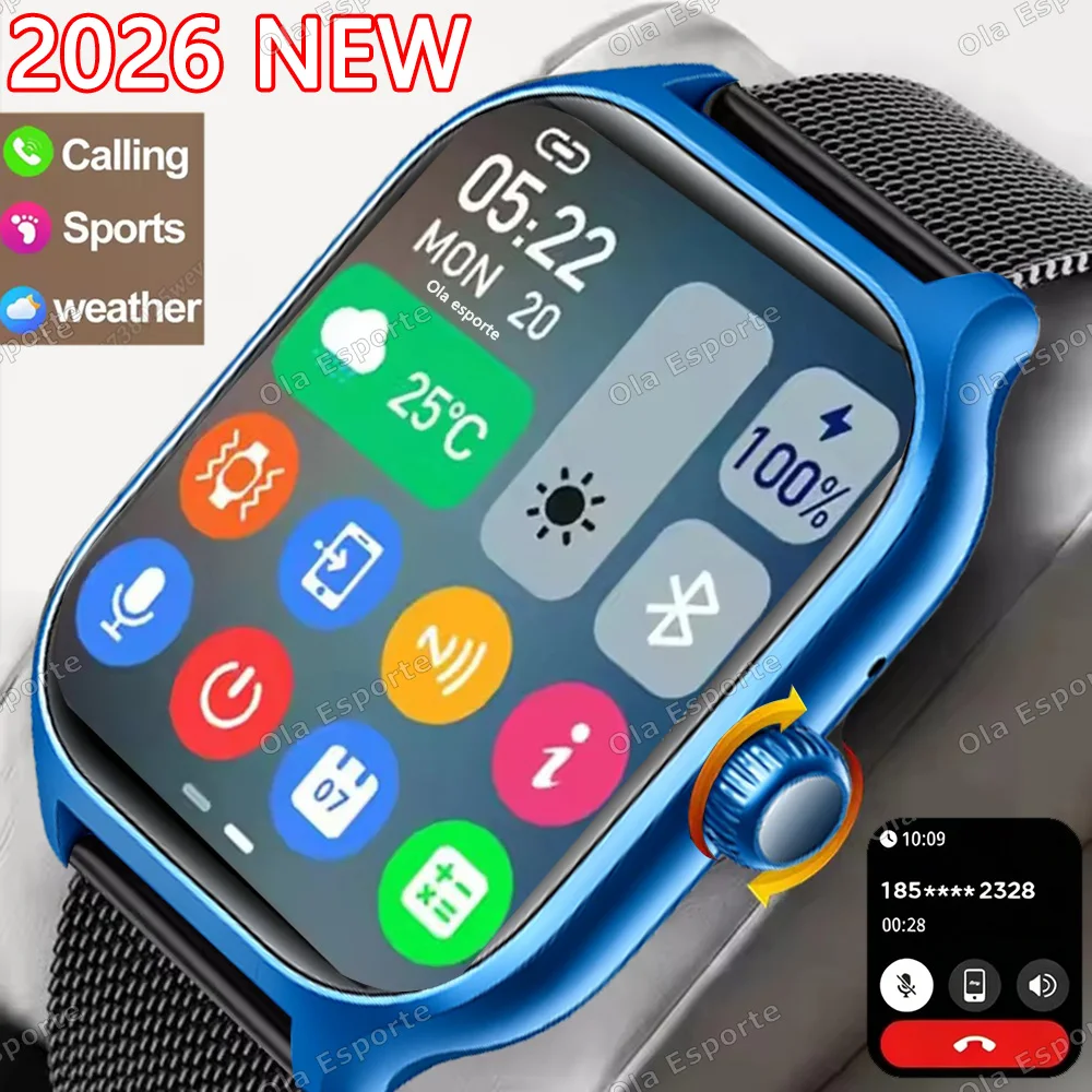 New Sports Smart Watch 1.85" HD Full Touch Screen Fitness Wa
