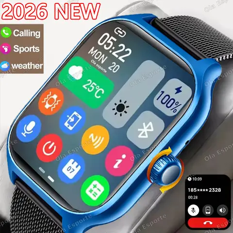 New Sports Smart Watch 1.85" HD Full Touch Screen Fitness Watches Tracker Electronics Bluetooth Call Smartwatch  Men Women Gift