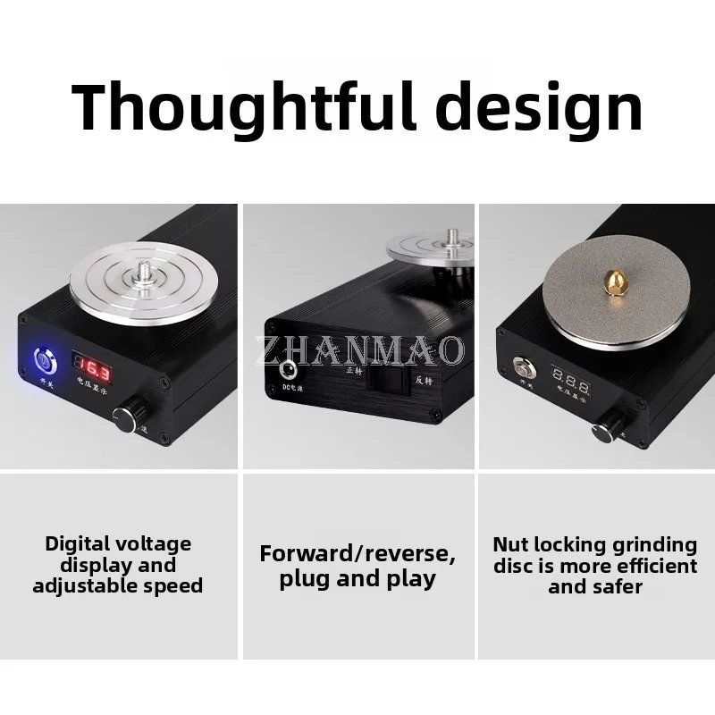 100-240v Electric Knife Sharpener, Watch Repair Tool, Wood Carving Blade, Hardware Tool, Jewelry Polishing, Adjustable Speed
