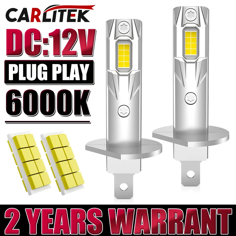 H1 LED Headlights Bulbs for Car CANBUS Fog Lights 5000W 5000000LM Mini Auto HeadLamp CSP Chips High Power 12V/24V +800% Bright