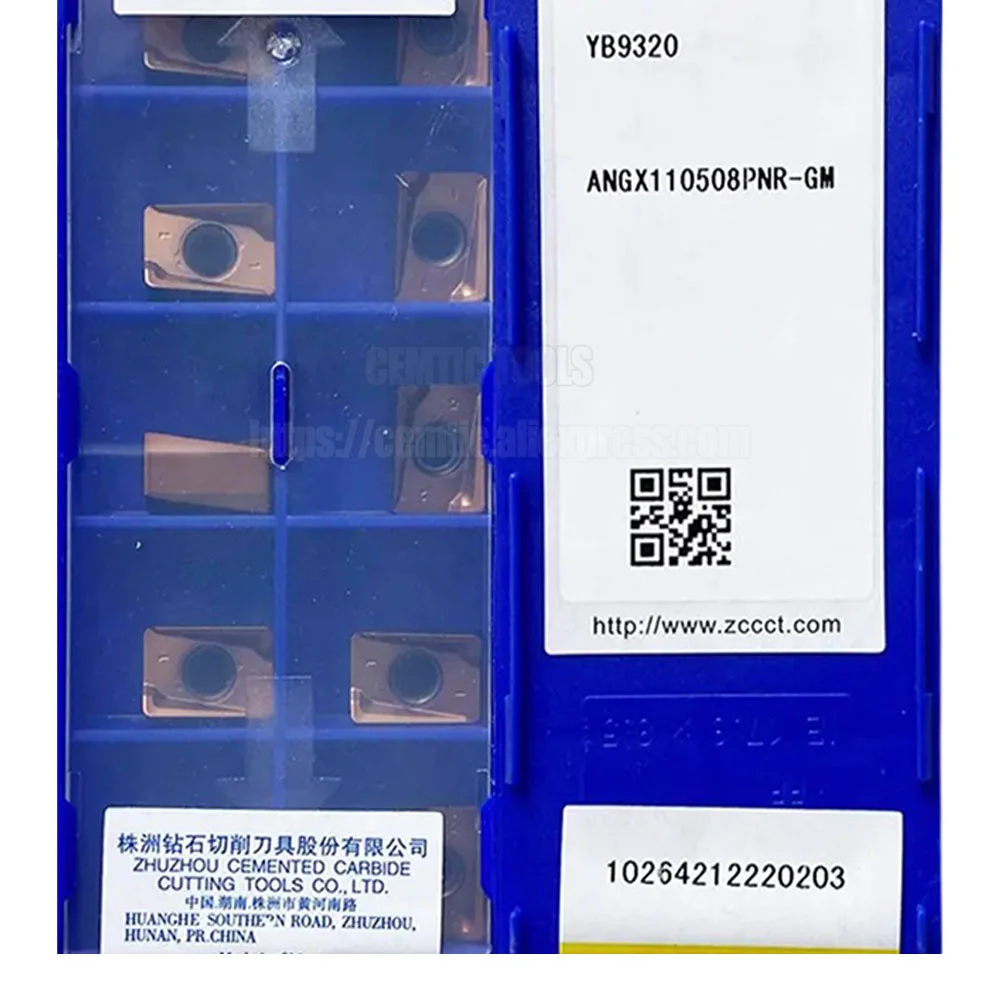 

ANGX 110508PNR GM ZCC YBM253 YB9320 YBD152 YBG205 YBC302 ANGX110508PNR-GM Milling Cutter Inserts for steel，cast iron