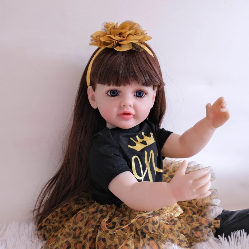 55cm Rebirth with Blond Hair Appease Collectible Vividly Baby