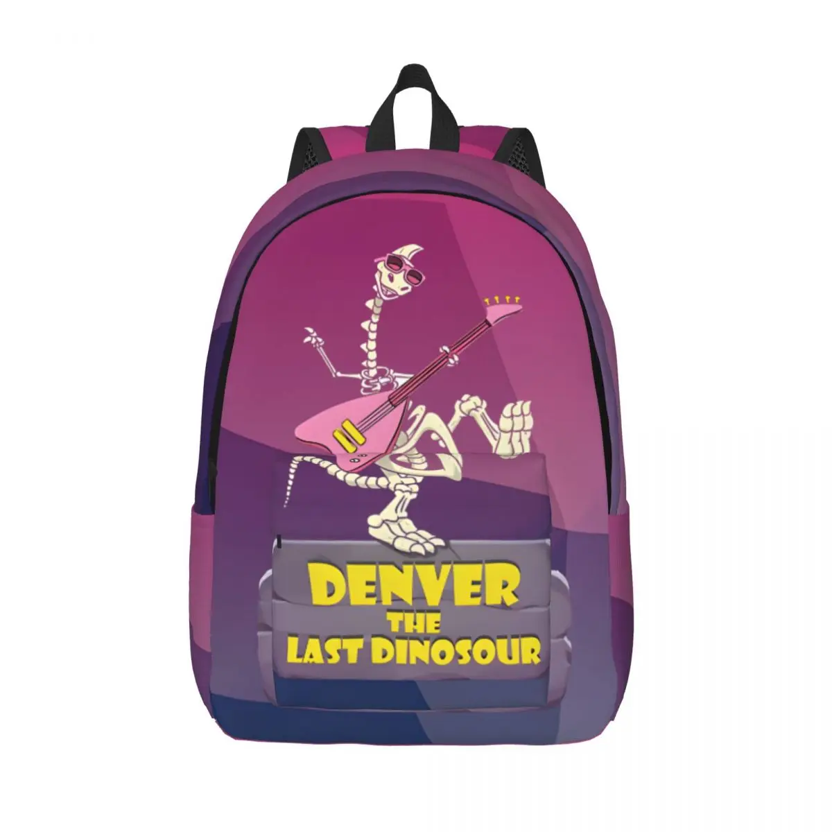 High Street Guitarist Bookbag Journey Zipper Closure Denver the last dinosaur Students Schoolbag Back To School Gift