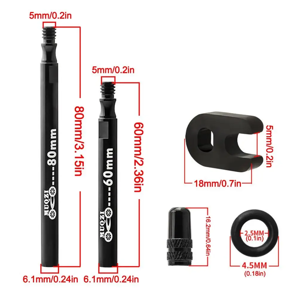 Extensor de válvula bicicleta acero inoxidable universal - imagen 3