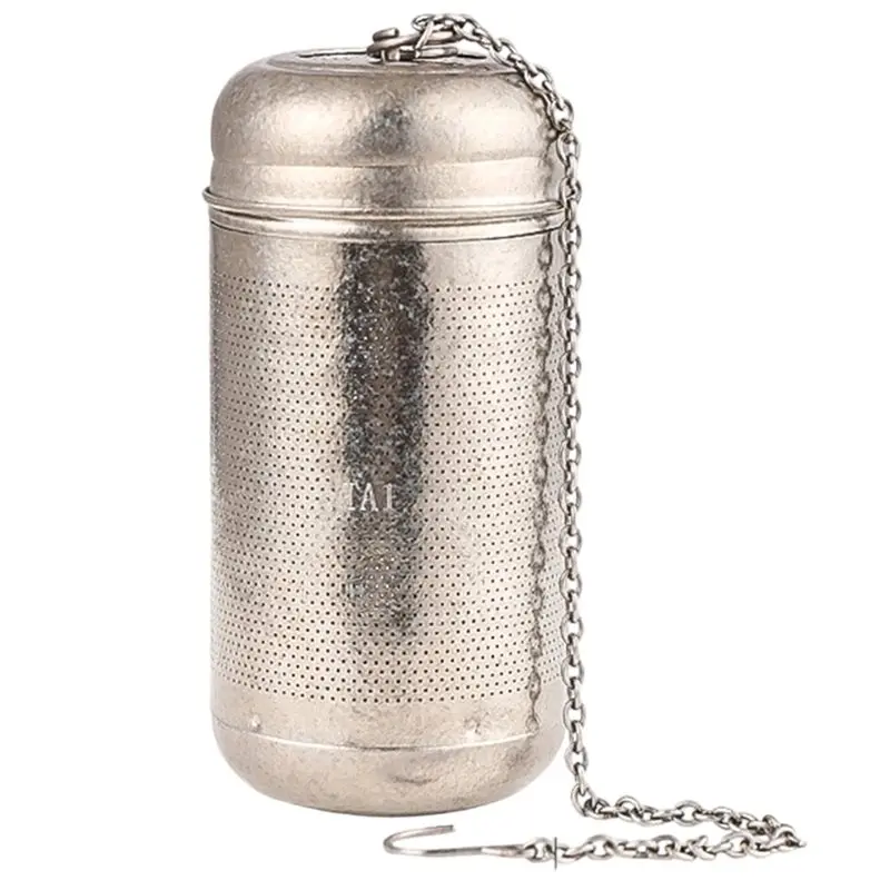 Cylindrical Pure Titanium Tea Filter Tea Filter Tea Tool Portable Outdoor Tea Strainer