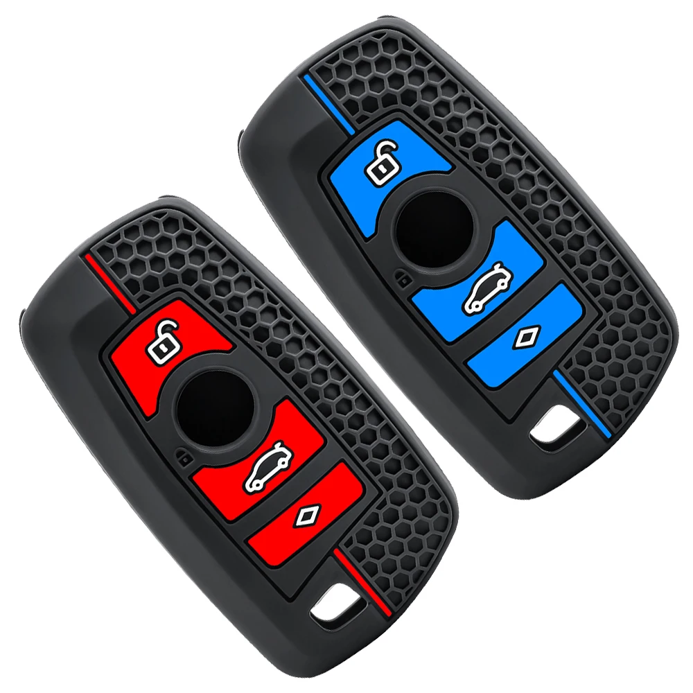 Silicone Car Key Case Cover Shell Fob for BMW F30 F31 F32 F34 F20 F21 F07 F10 1 3 5 7 Series M3 M4 X1 X3 G01 X4 G02 X5 F15 F16