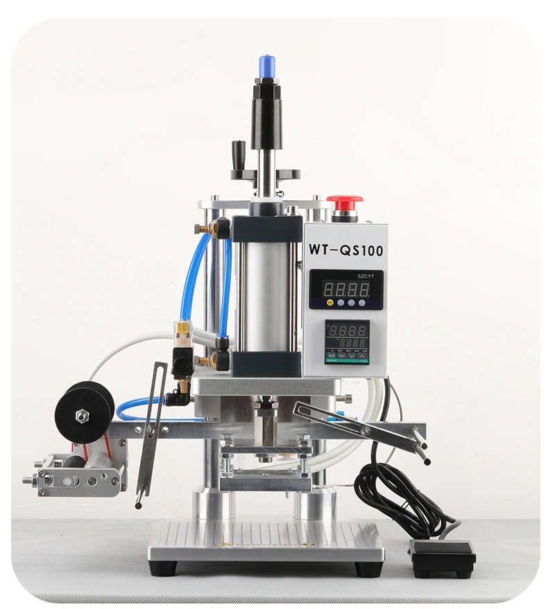 Compact Pneumatic Hot Foil Stamping Solution Letters & Logo Embossing Surface Marking Application