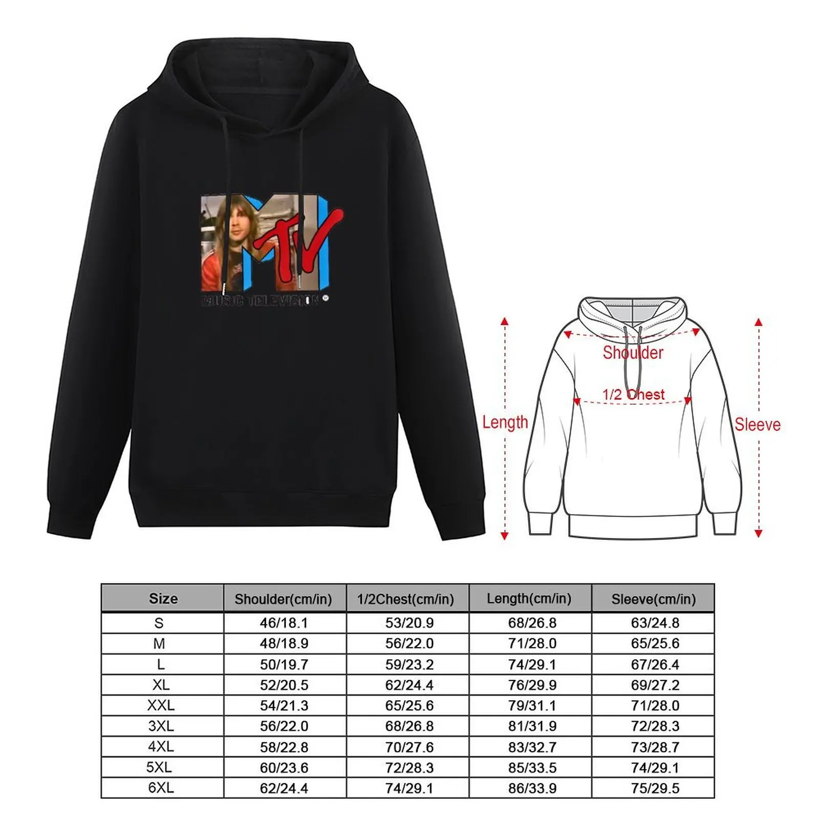 Bruce Dickinson MTV Hoodie men's autumn clothes korean style clothes graphic t shirts men hooded shirt men's hoodie sweatshirt