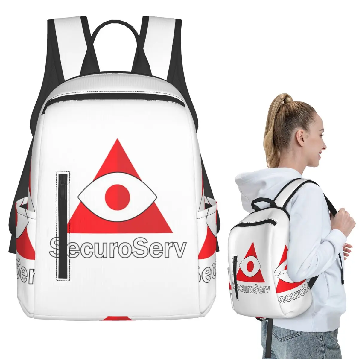 securoserv-バックパック学生ブックバッグ子供スクールバッグコンピュータショルダーバッグ男性女性