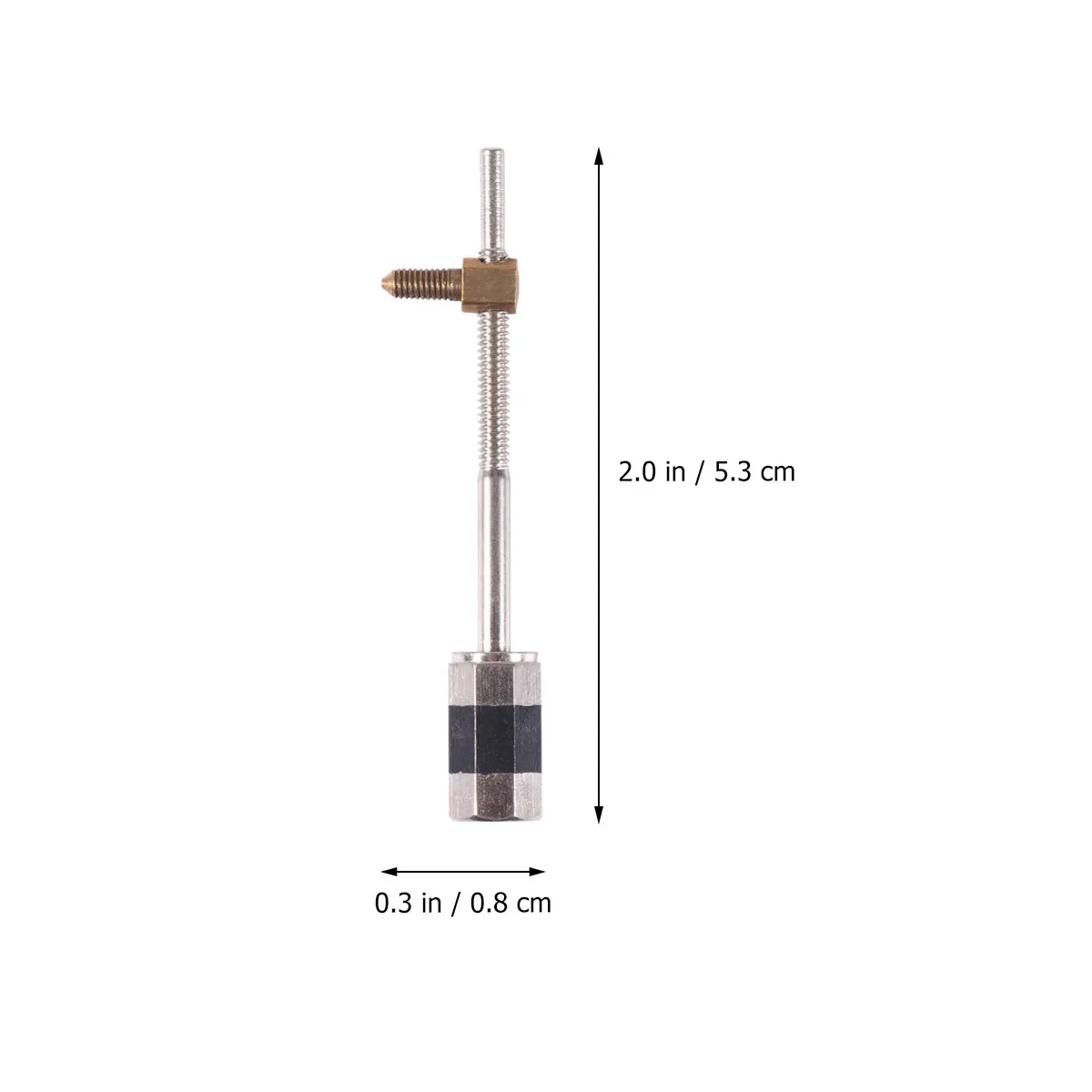 

Violin Parts Violin Pull Bow Parts Simple Durable Metal Viola Pull Bow Rod for Home Store (Suitable for Violins Under 1/2 Size)