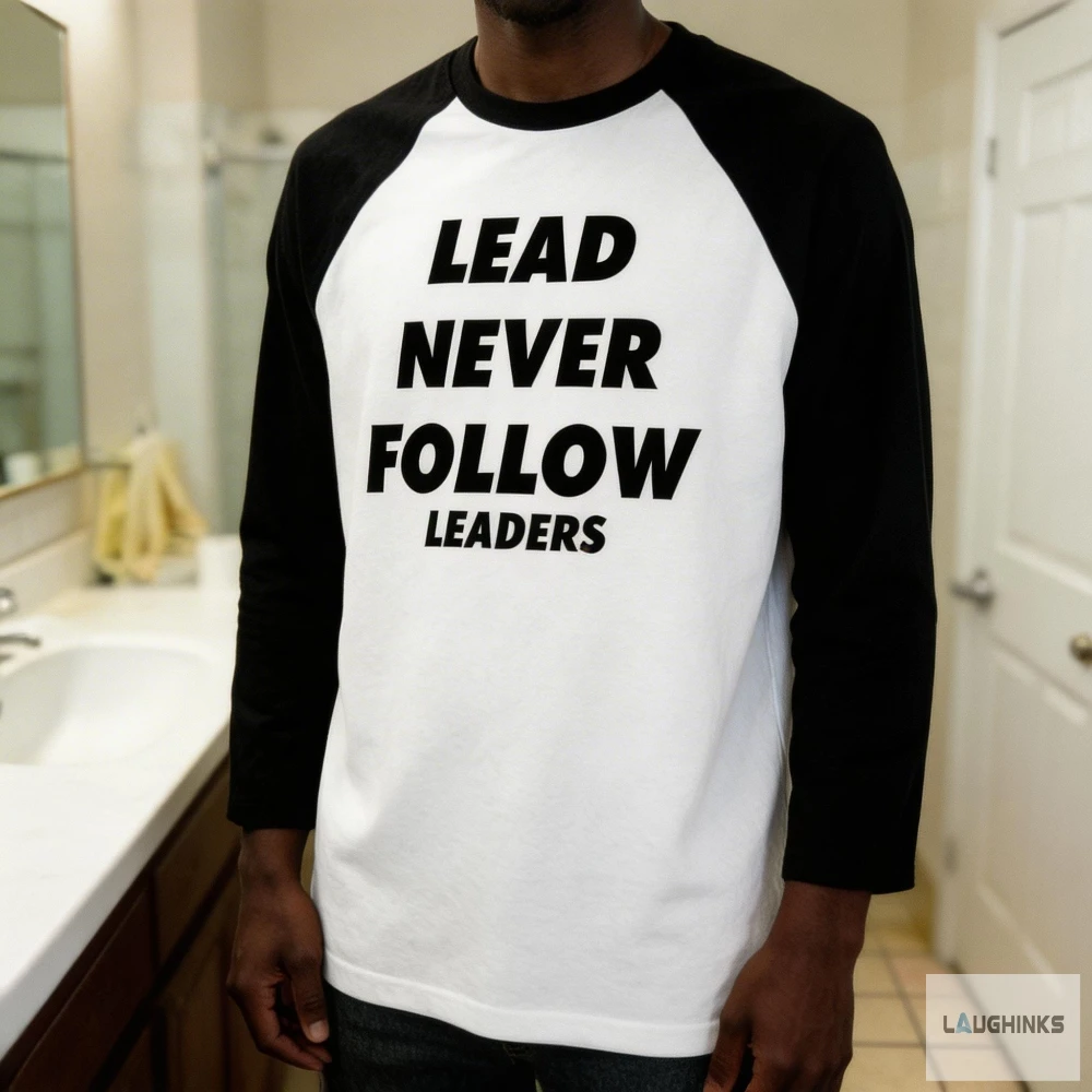 2026 Lead Never Follow Leaders 3D-gedrucktes Unisex-Freizeit-T-Shirt Harajuku Street Rundhals-Langarm-Herren-Strand-T-Shirt – Detail 5
