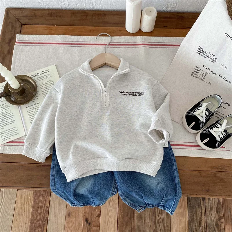 Boys Hoodies Sweatshirts Cotton Tops Outwear 2024 Hot Spring Autumn Kids Christmas Gift Teenagers School Children's Clothing