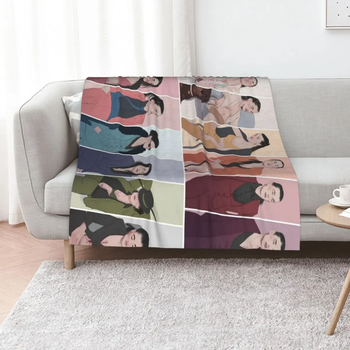 

suit rainbow Throw Blanket Decorative Beds Large Baby Thermal Blankets