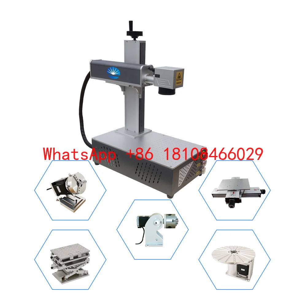 Mopa 60W Desktop Fiber Laser Marking Machine High Precision for Metal Stainless Coloring China Professional Manufacturer