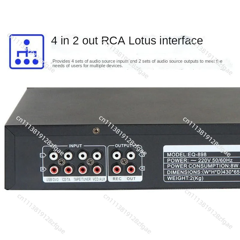 Dual Channel 10 Segment HiFi Audio Tuning Device Built-In Wireless Sound Adjustment Spare Components